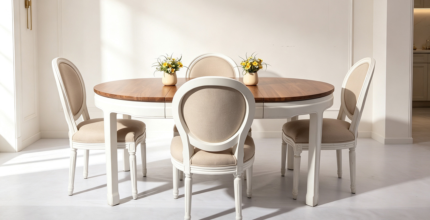French round dining table