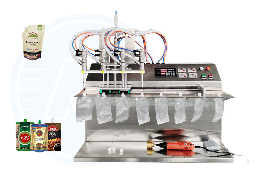 spout pouch sauce filling equipment