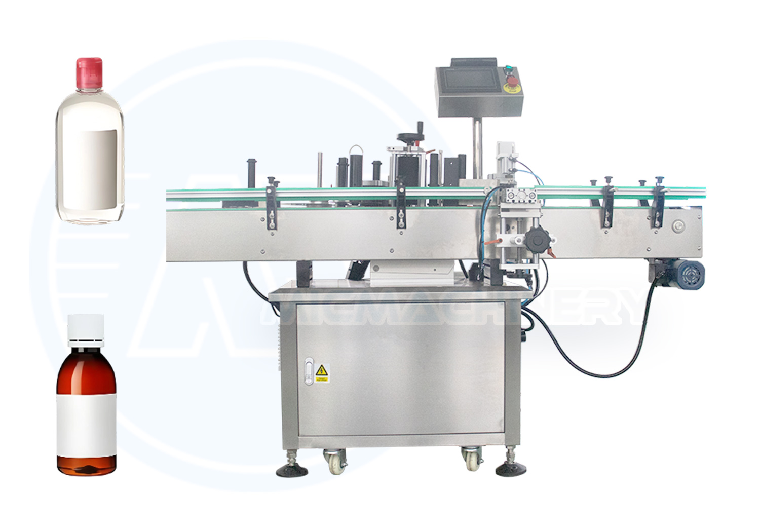 sticker labeling machine for round bottle