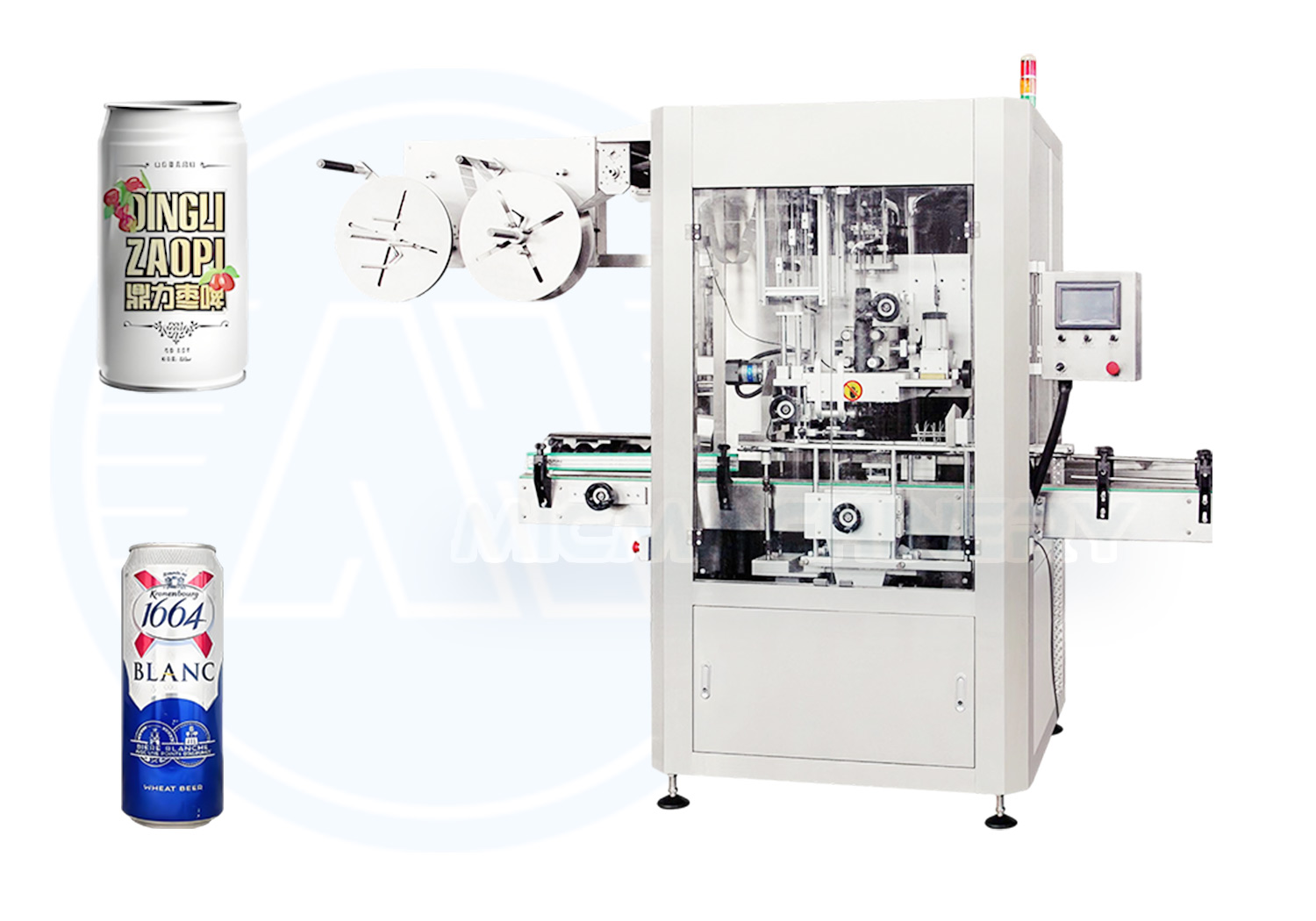 beer can labeling machine