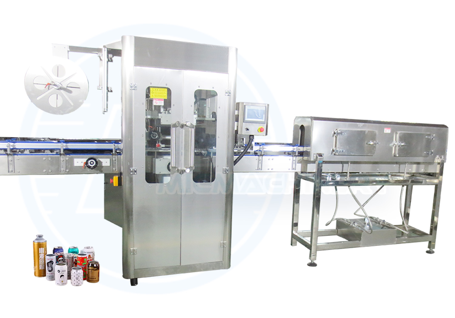 aluminum can labeling machine
