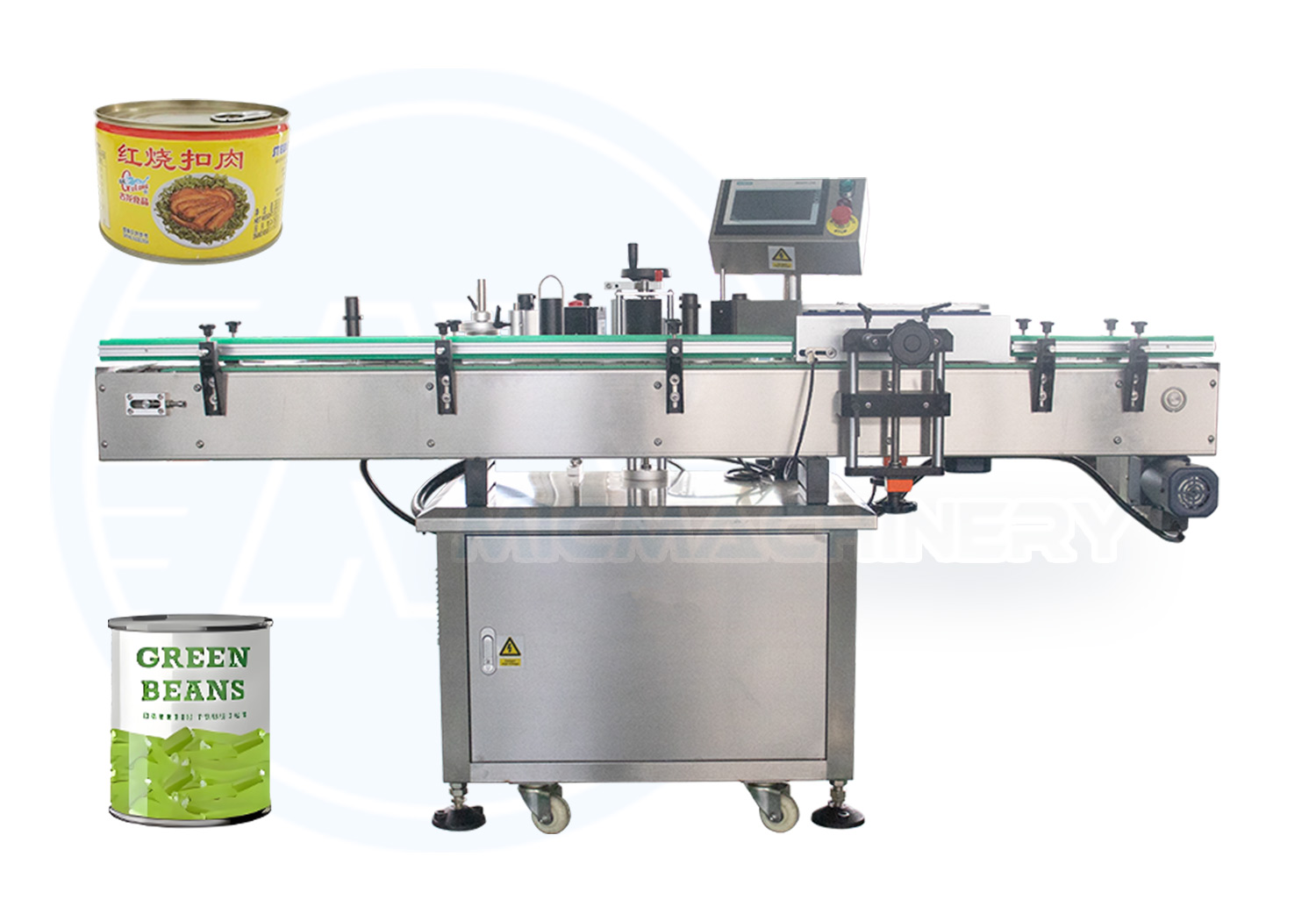 automatic can labeling machine