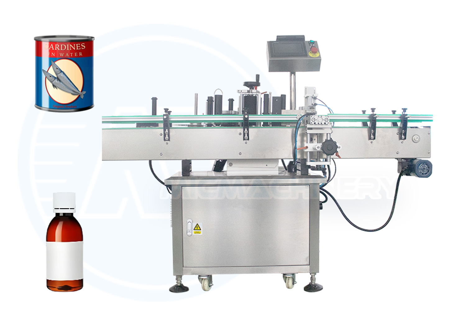 beer can labeling machine