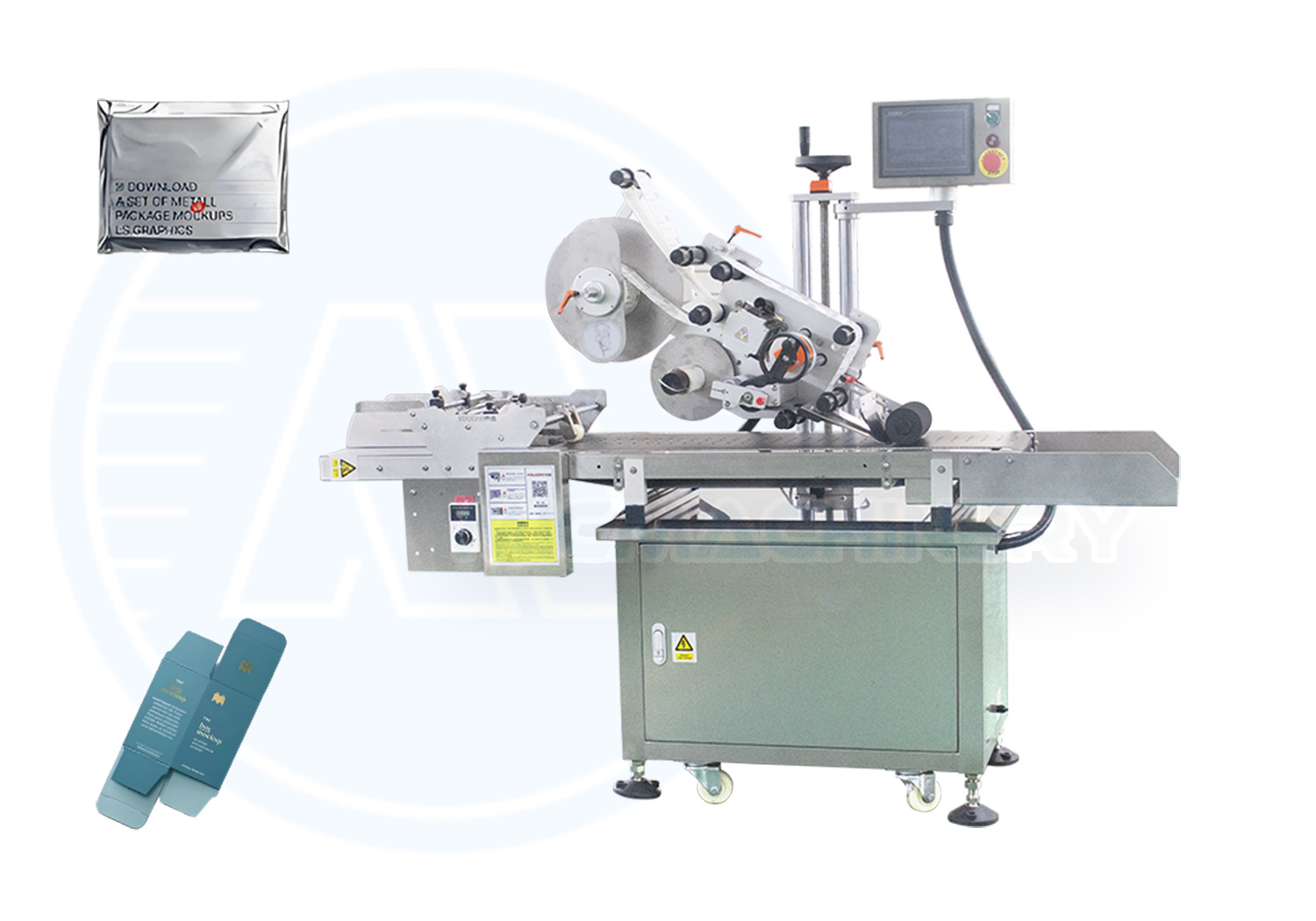 flat box labeling machine