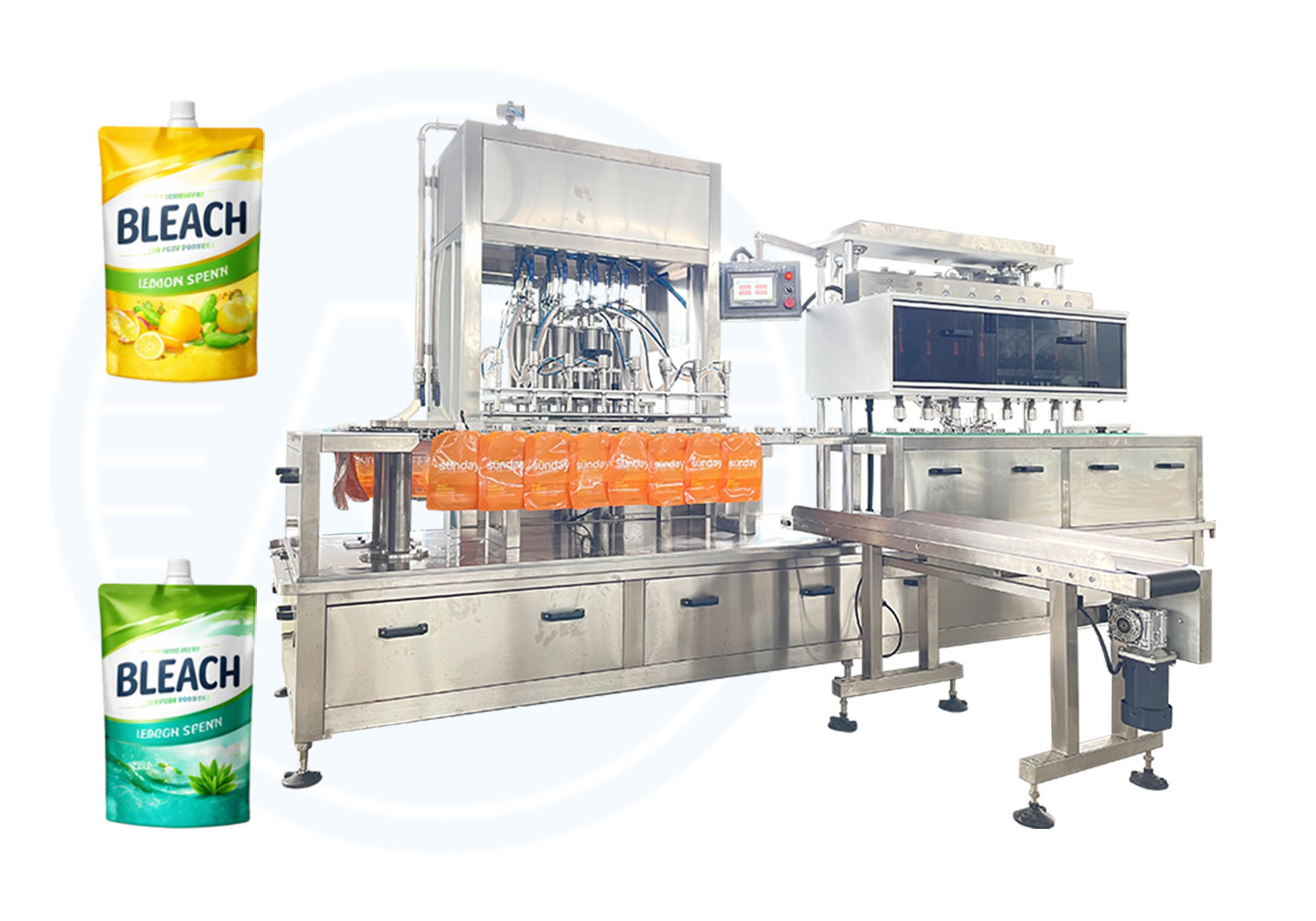 automatic bleach filling machine