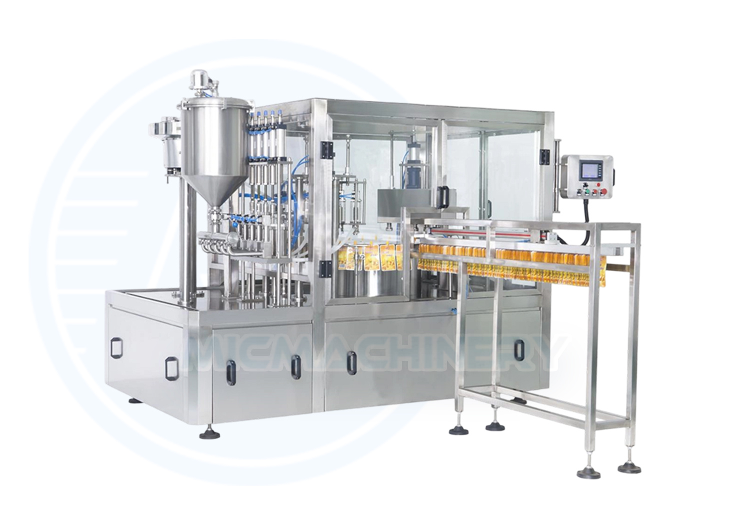 Rotary Spout Pouch Filling Capping Machine