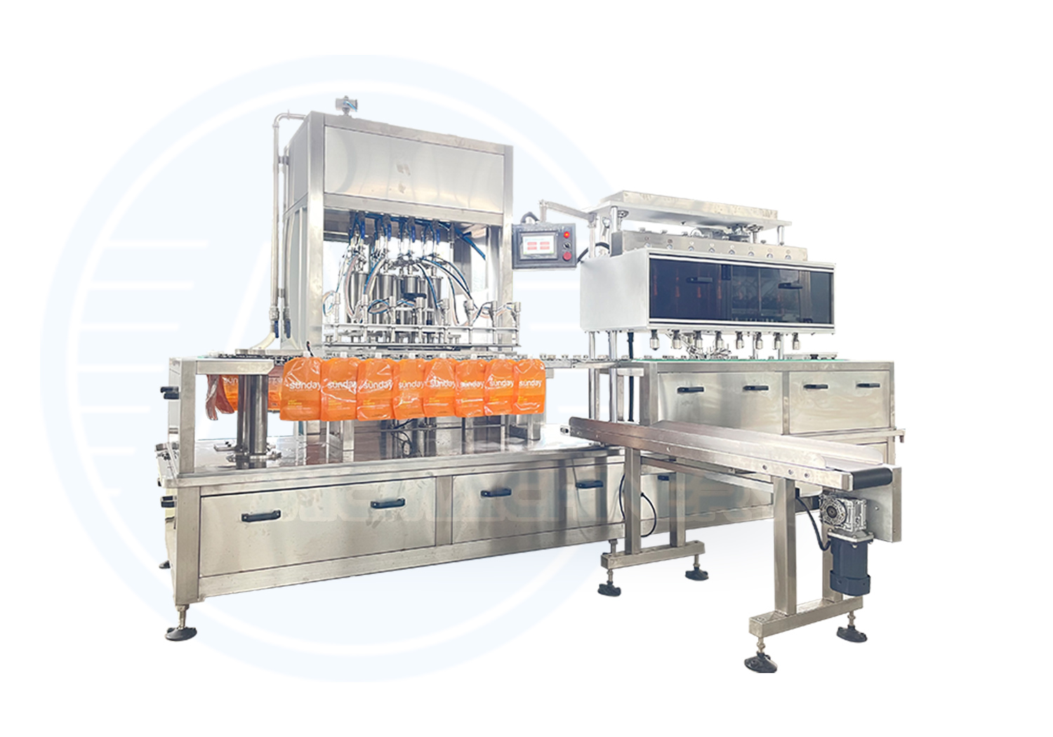 Automatic Spout Pouch Filling and Capping Machine