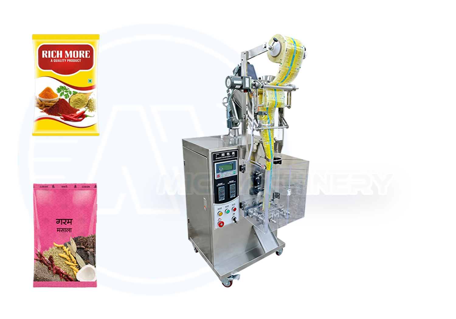 small masala pouch packing machine