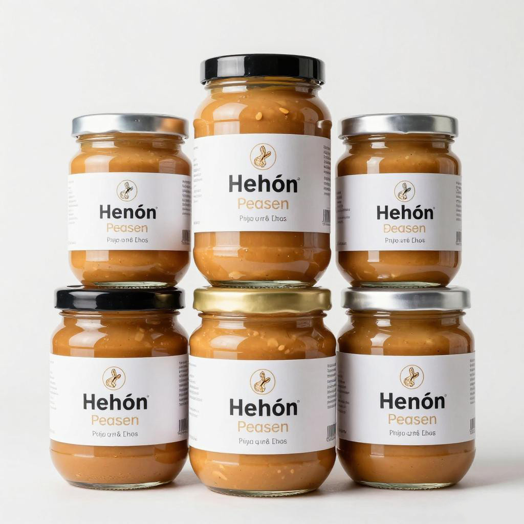 Peanut Butter glass bottle