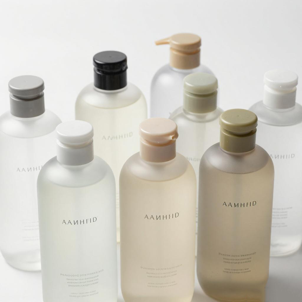 shampoo glass bottle