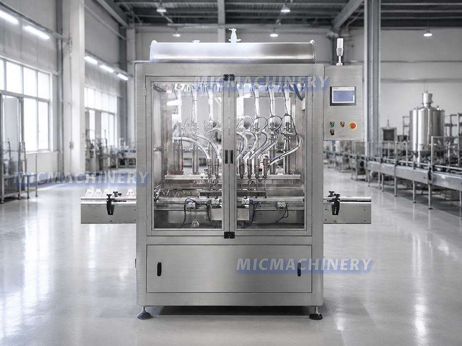 Piston filling machine display