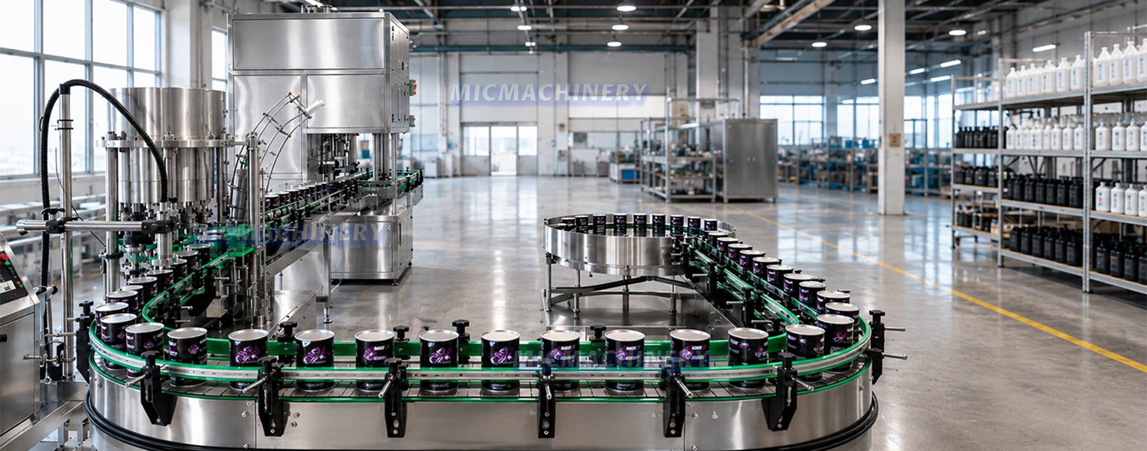 Lubricating oil production line Display