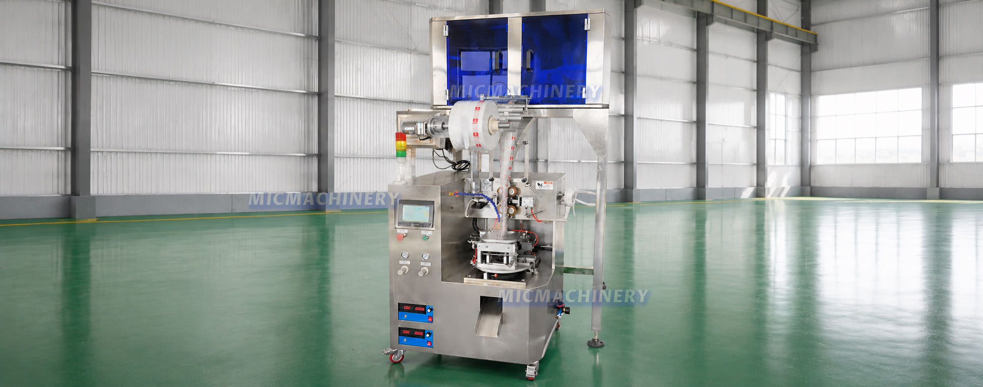 Tea filling machine display