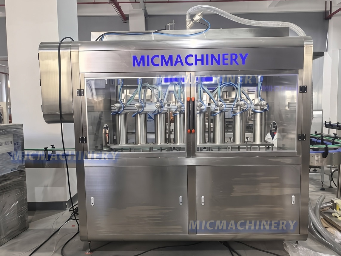 Piston filling machine display