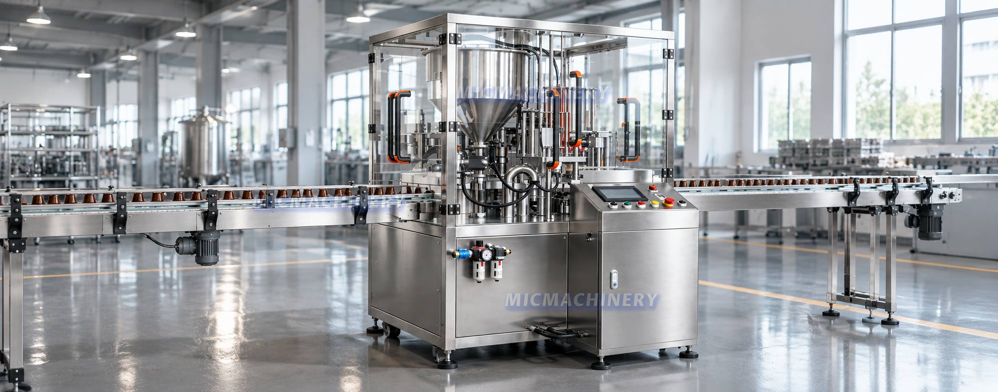Coffee capsule filling machine