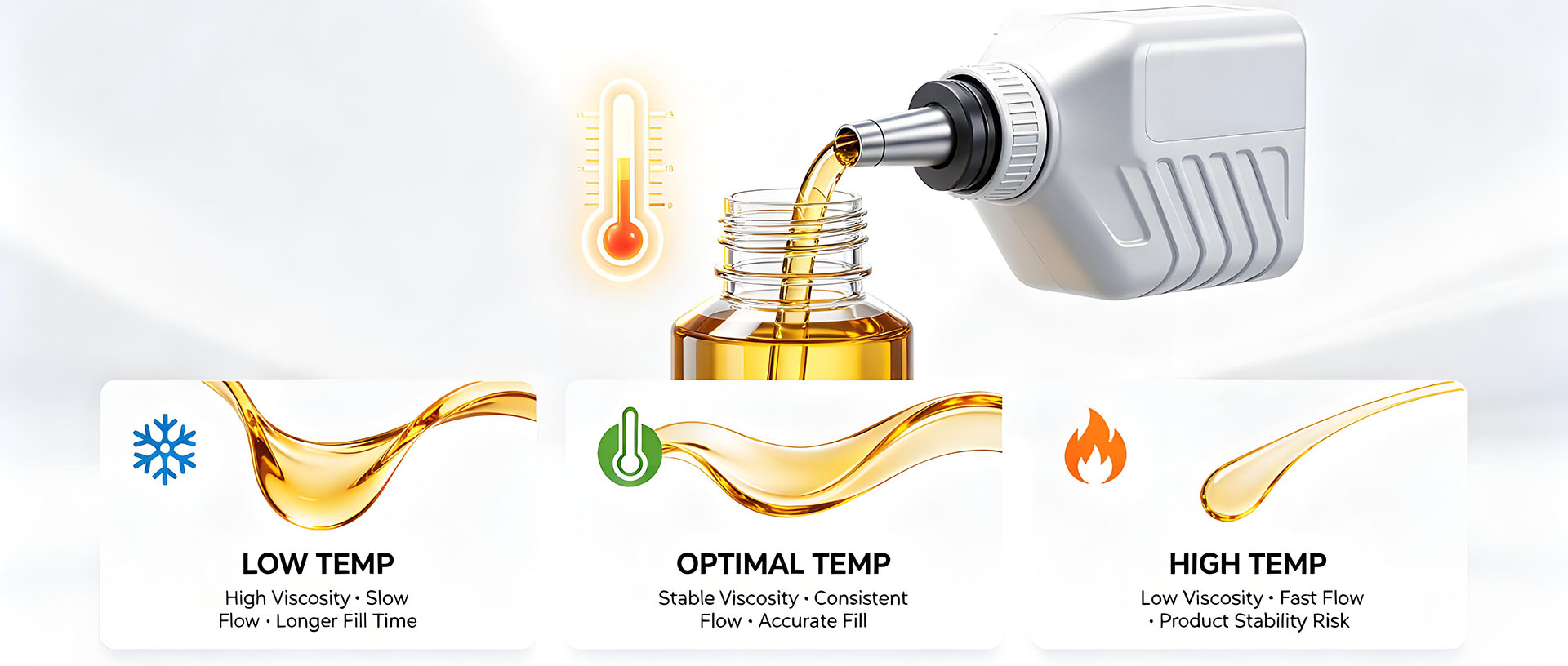 lube oil filling machine for temperature-sensitive lubricant filling