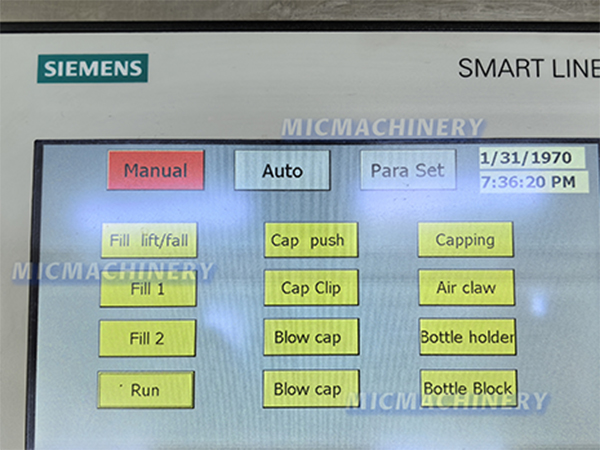 Glue Filling Machine Control Panel