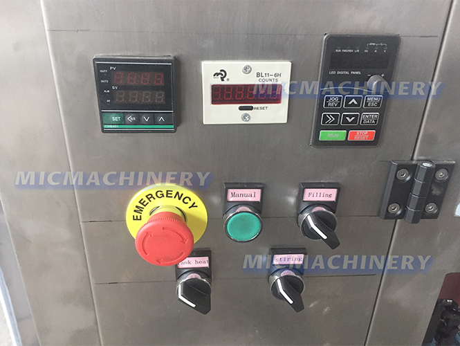 Tube Filler Control Panel